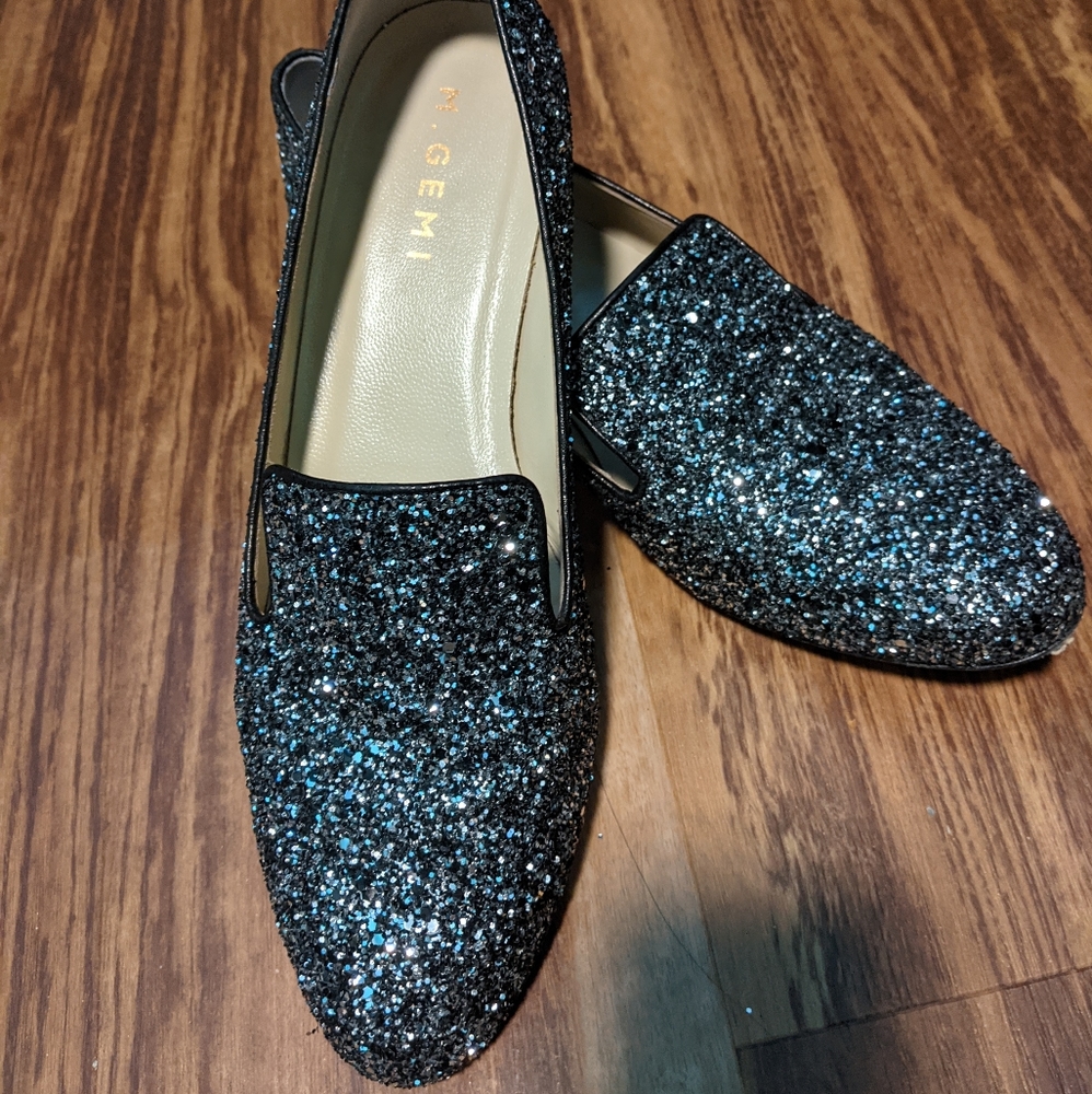 M. Gemi Silver The Parma Smoking Slippers